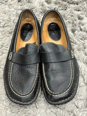 Born Handcrafted Leather Loafers Men’s Size 9.5 /41 Black Comfort Slip On Shoes